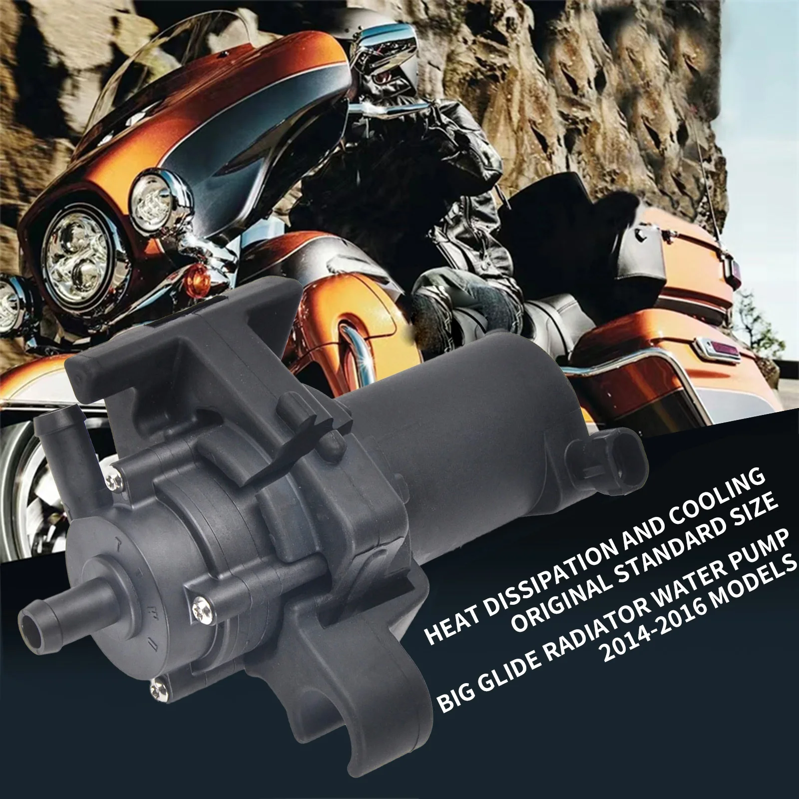 Panical Water Pump Automatic Cooling System Radiator Circulating For Harley-Davidson Water Cooling Motorcycle 2014-2016 Black
