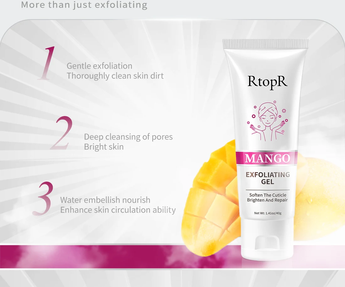 Face Exfoliating Cream Skin Care Whitening Moisturizer Repair Facial Scrub Cleaner Acne Blackhead Treatment Remove Face Cream
