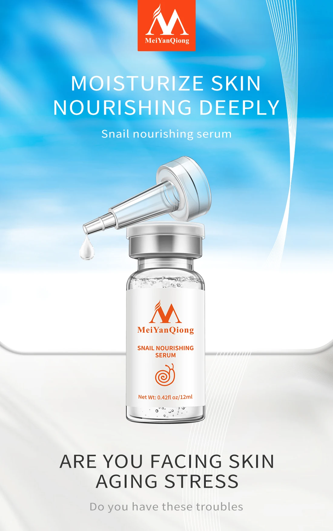 Pore Ampoule Snail 100% Essence Hyaluronic Acid Shrink Pores Original Solution Moisturizing Essence Rejuvenating Essence