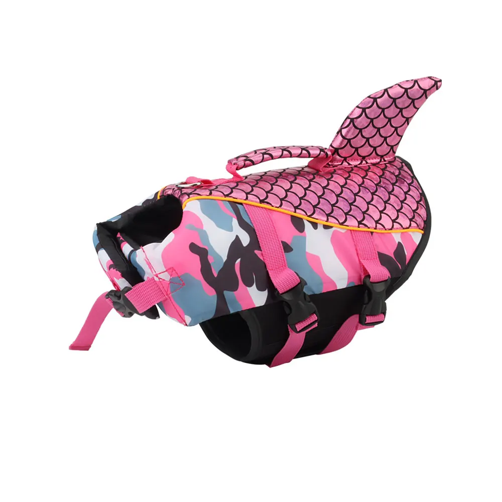 Shiny Dog Swimming Wear Safety Clothes Vest Swimming Suit Outdoor Pet Dog Float Life Jacket Vest XS-2XL