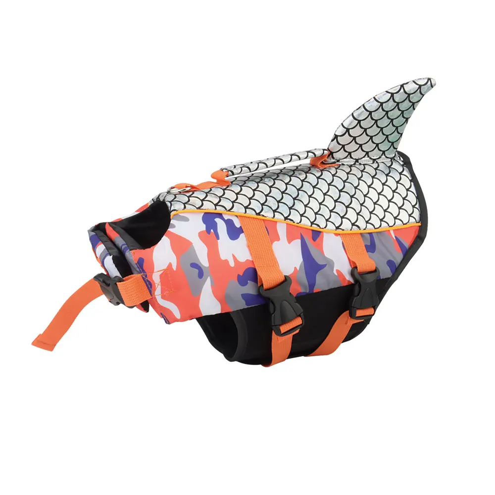 Shiny Dog Swimming Wear Safety Clothes Vest Swimming Suit Outdoor Pet Dog Float Life Jacket Vest XS-2XL