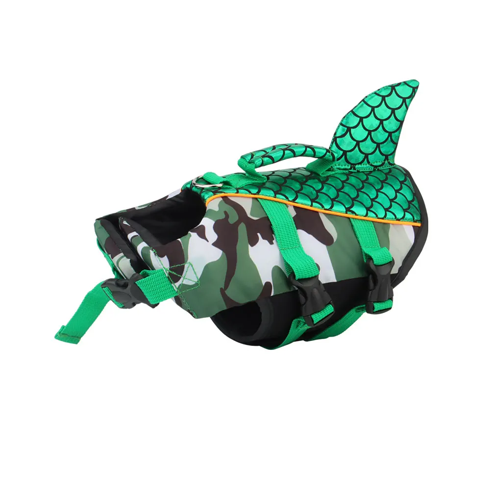 Shiny Dog Swimming Wear Safety Clothes Vest Swimming Suit Outdoor Pet Dog Float Life Jacket Vest XS-2XL