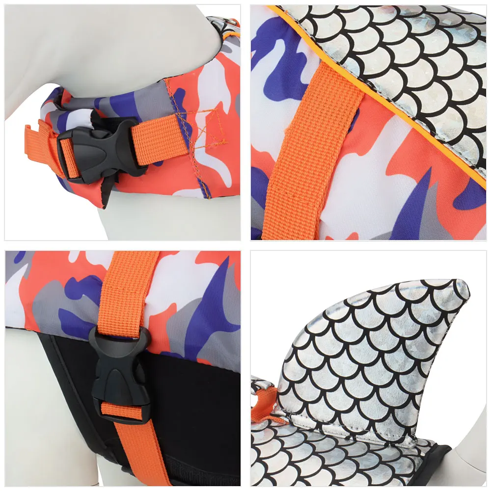 Shiny Dog Swimming Wear Safety Clothes Vest Swimming Suit Outdoor Pet Dog Float Life Jacket Vest XS-2XL