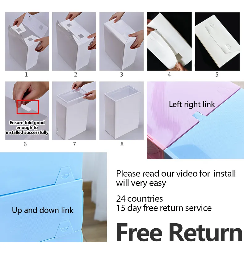 6pcs Transparent Shoe Box Shoes Organizers Plastic Thickened Foldable Dustproof Storage Box Stackable Combined Shoe Cabinet Sale