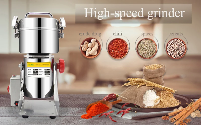 BioloMix 800g 700g Grains Spices Herbals Cereals Coffee Dry Food Grinder Mill Grinding Machine Gristmill Flour Powder Crusher