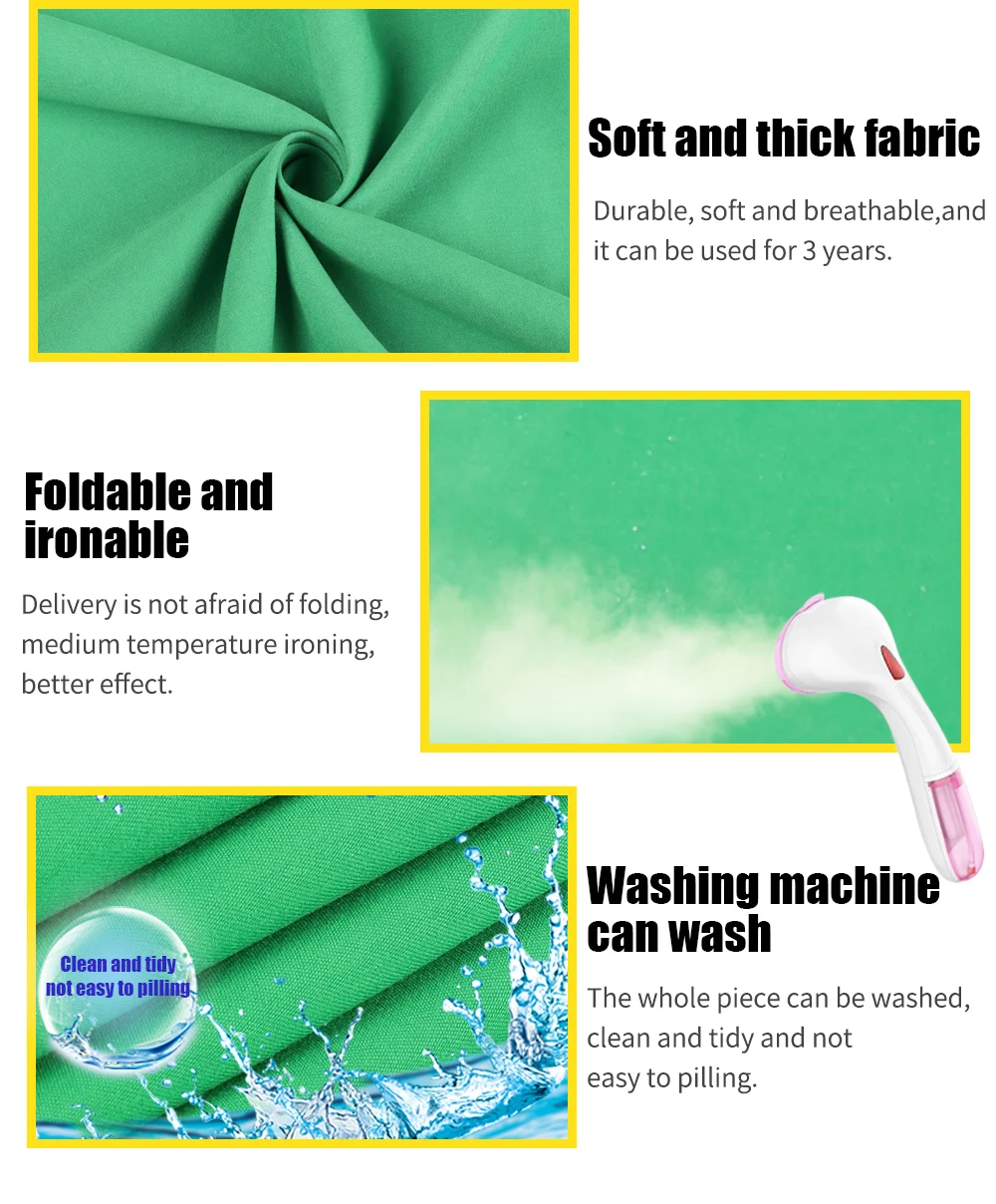 SH 240x400cm Background Stand Frame With Photography Green Screen Backdrops Photography Background For Living Video Recording