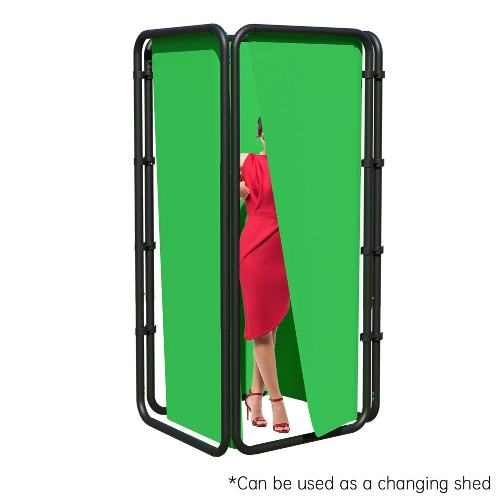 SH 240x400cm Background Stand Frame With Photography Green Screen Backdrops Photography Background For Living Video Recording