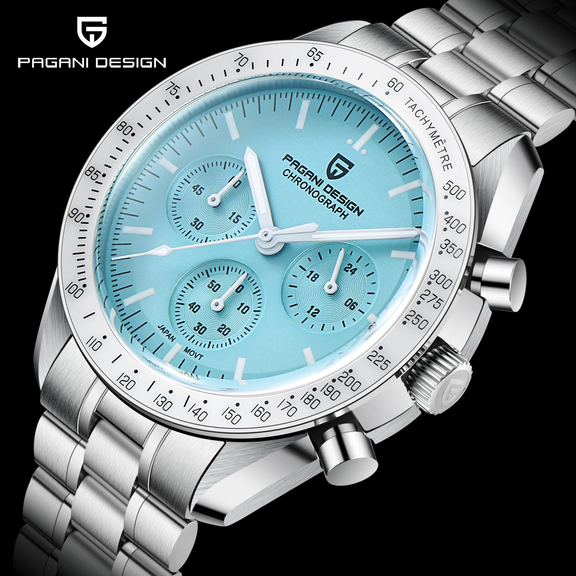 PAGANI DESIGN Sport Panda Mens Watches Quartz Chronograph Luxury Automatic Business Stainless Steel Waterproof Reloj Hombre 2026