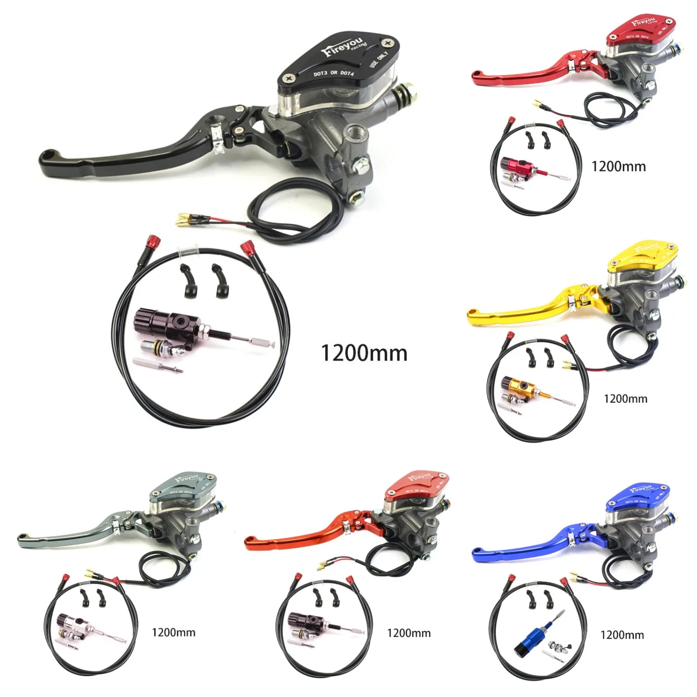 7/8" 22mm Motorcycle CNC Hydraulic Clutch Kit Lever Master Cylinder 125 ~ 250cc for HONDA YAMAHA DUCATI Aprilia Dirt Bike Moped