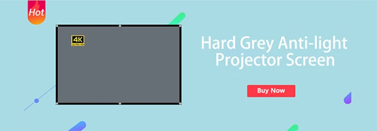 Veidadz Projector Screen 60-133 inch 16:9 Metal Grey Anti-light Portable Foldable Reflective Screen for Home Theater Home Party