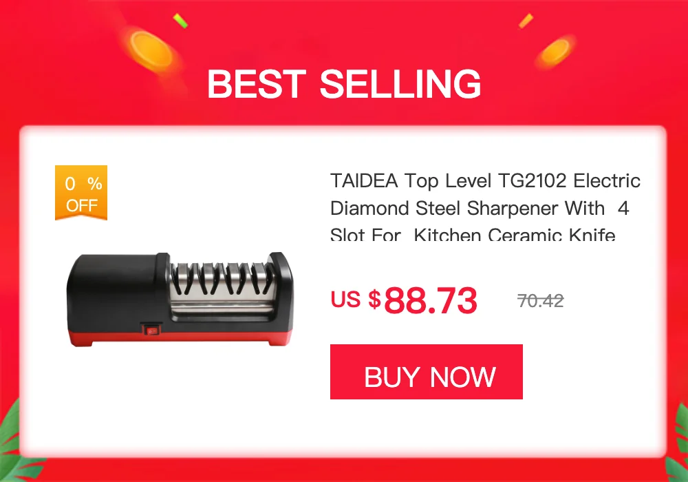 Taidea Portable Diamond Sharpener Handed Outdoor Professional Knife Sharpener 1708