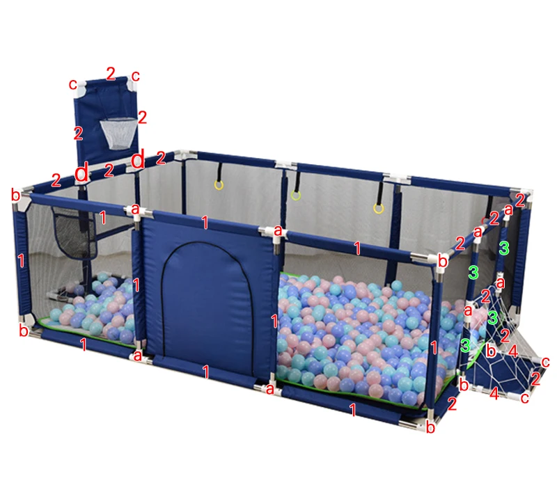 IMBABY-Parque Infantil Grande Para Crianças, Cercadinhos De Bebê, Cercadinho Dos Desenhos Animados, Cerca De Atividade De Basque
