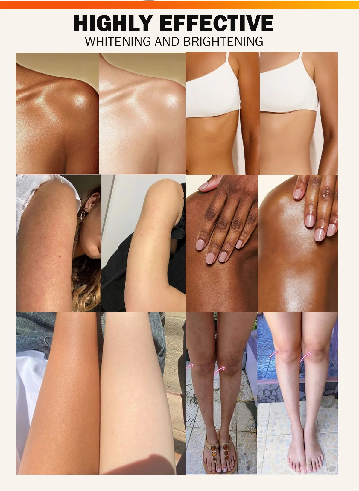 LKIAE Pawpaw Lightening Body Cream, With Carrot Oil, Deeply Moisturizing, Smooth Skin, Anti Dark Spots, Hyperpigmentation, 200ml