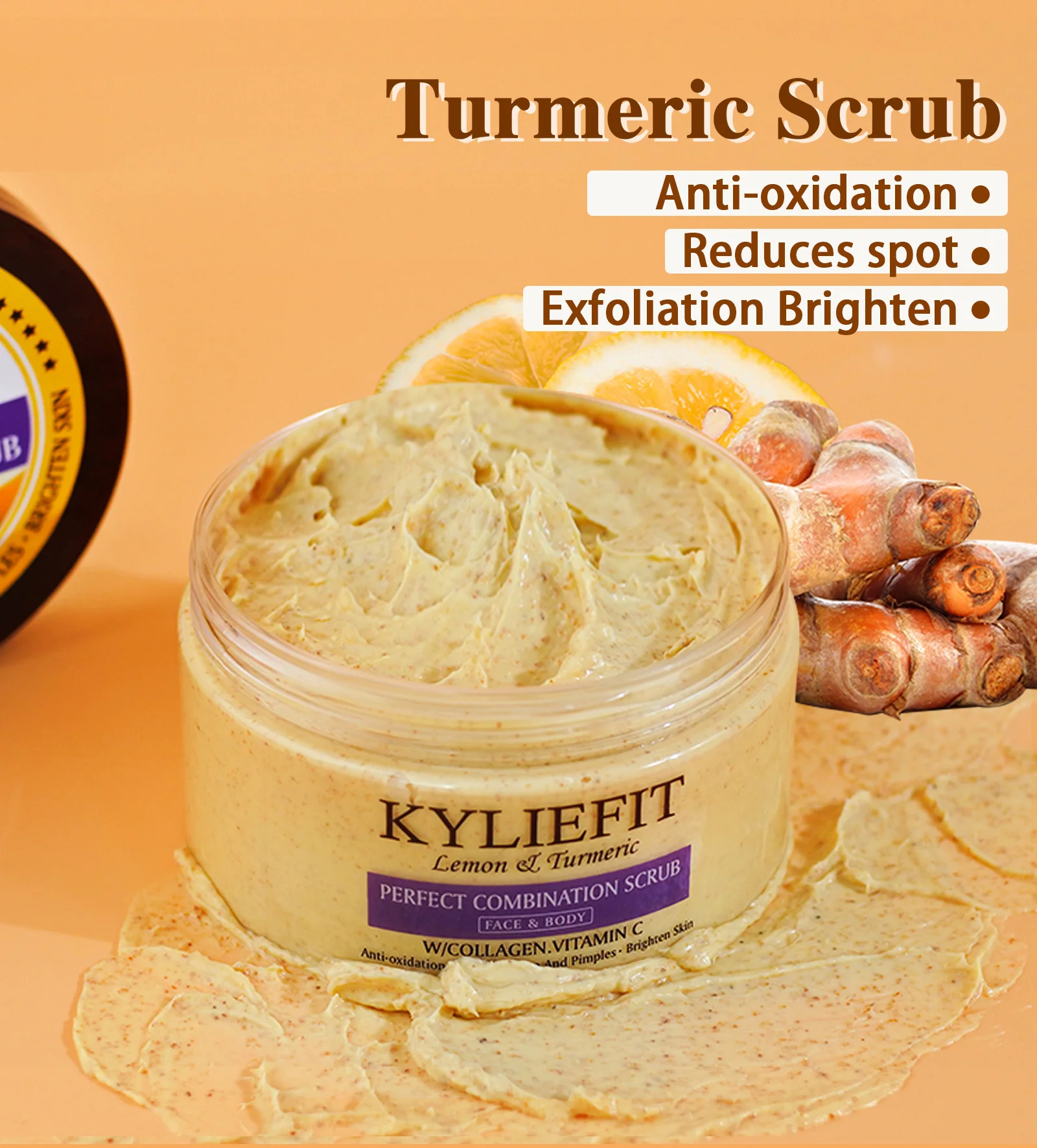 AILKE Organic Turmeric Skin Care Set, Brighten, Cleaning Skin, Remove Acne,Pimples, Whitening, Even Skin Tone, Improve Dry Skin