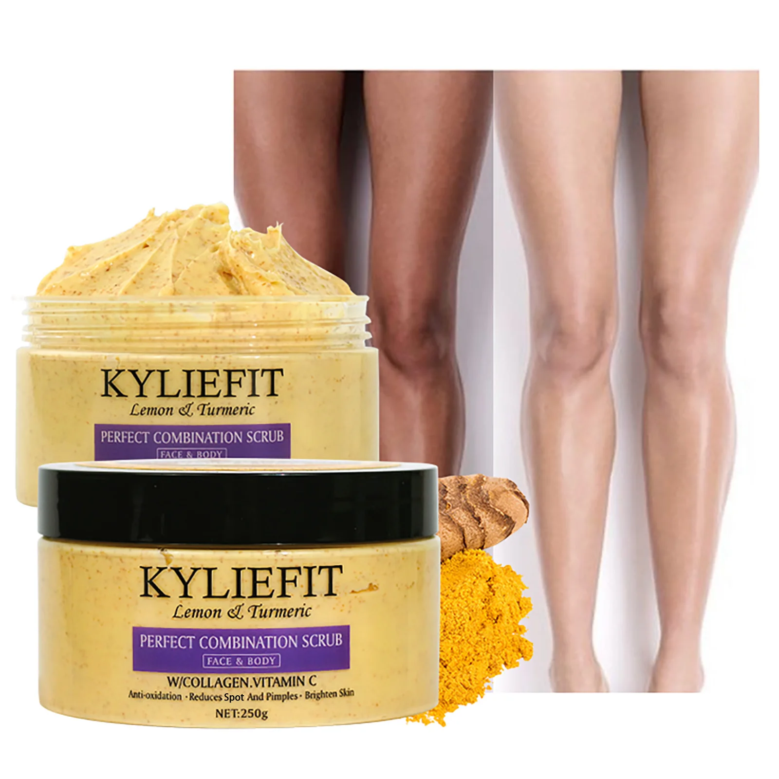 AILKE Organic Turmeric Skin Care Set, Brighten, Cleaning Skin, Remove Acne,Pimples, Whitening, Even Skin Tone, Improve Dry Skin