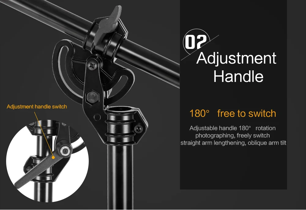 Light C Stand 1.6-4M Metal Tripod Crossbar Arm Magic Photography Equip Heavy Duty Studio Photo Accessory lighting Boom Arm