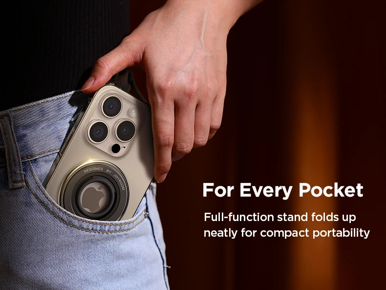 Joyroom Ring Phone Holder Colorful Magnetic Kickstand Silicone Ring Magnetic Phone Grip Holder Stand For iPhone 16 15 14 Pro Max