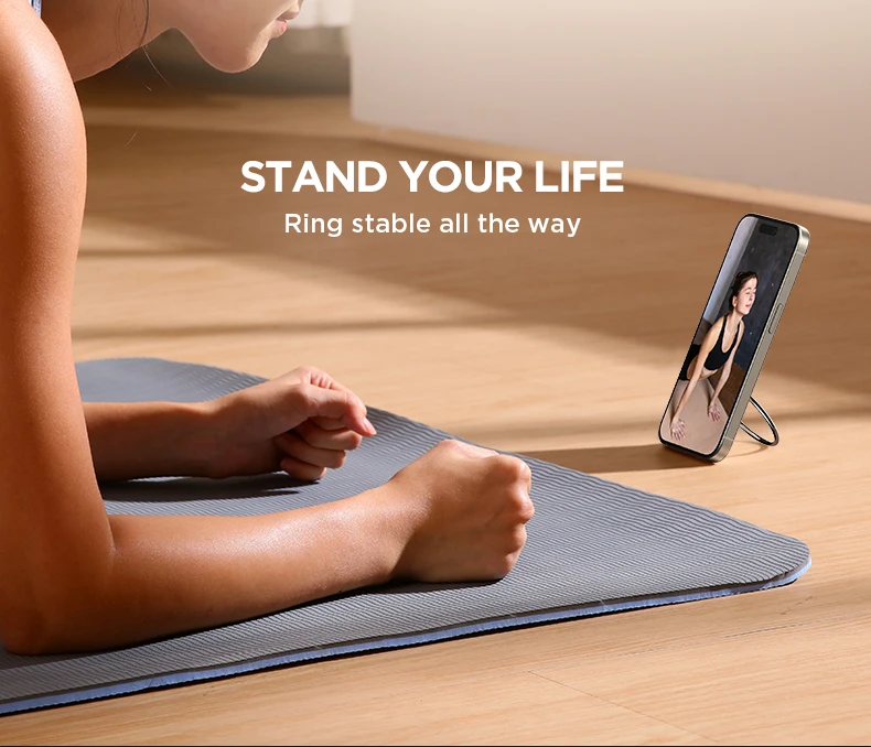 Joyroom Ring Phone Holder Colorful Magnetic Kickstand Silicone Ring Magnetic Phone Grip Holder Stand For iPhone 16 15 14 Pro Max