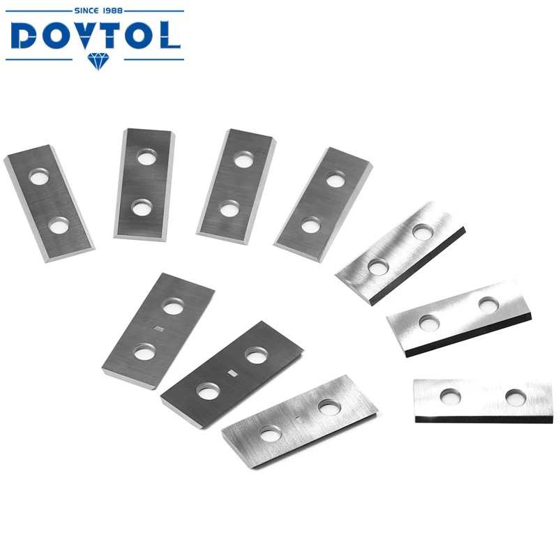Square 30x12x1.5mm 1.18 inch Carbide Inserts Cutter Blades 2 Edges for Woodworking Groove Helical Planer
