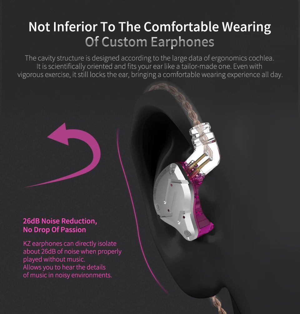 KZ ZS10 Pro Gold Earphones 4BA+1DD Hybrid 10 drivers HIFI Bass Earbuds In Ear Monitor Headphones Noise Cancelling Metal Headset