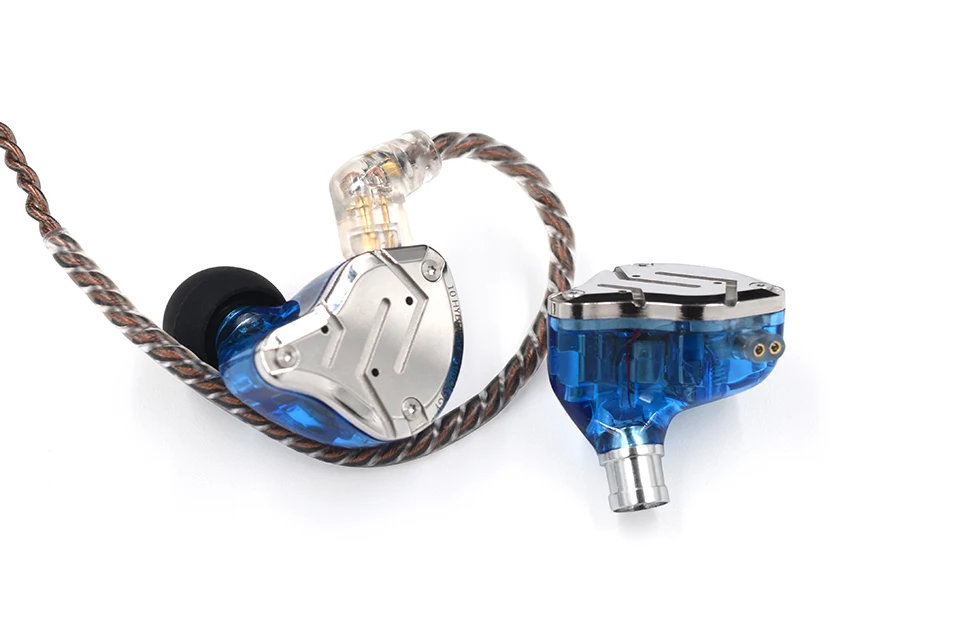 KZ ZS10 Pro Gold Earphones 4BA+1DD Hybrid 10 drivers HIFI Bass Earbuds In Ear Monitor Headphones Noise Cancelling Metal Headset