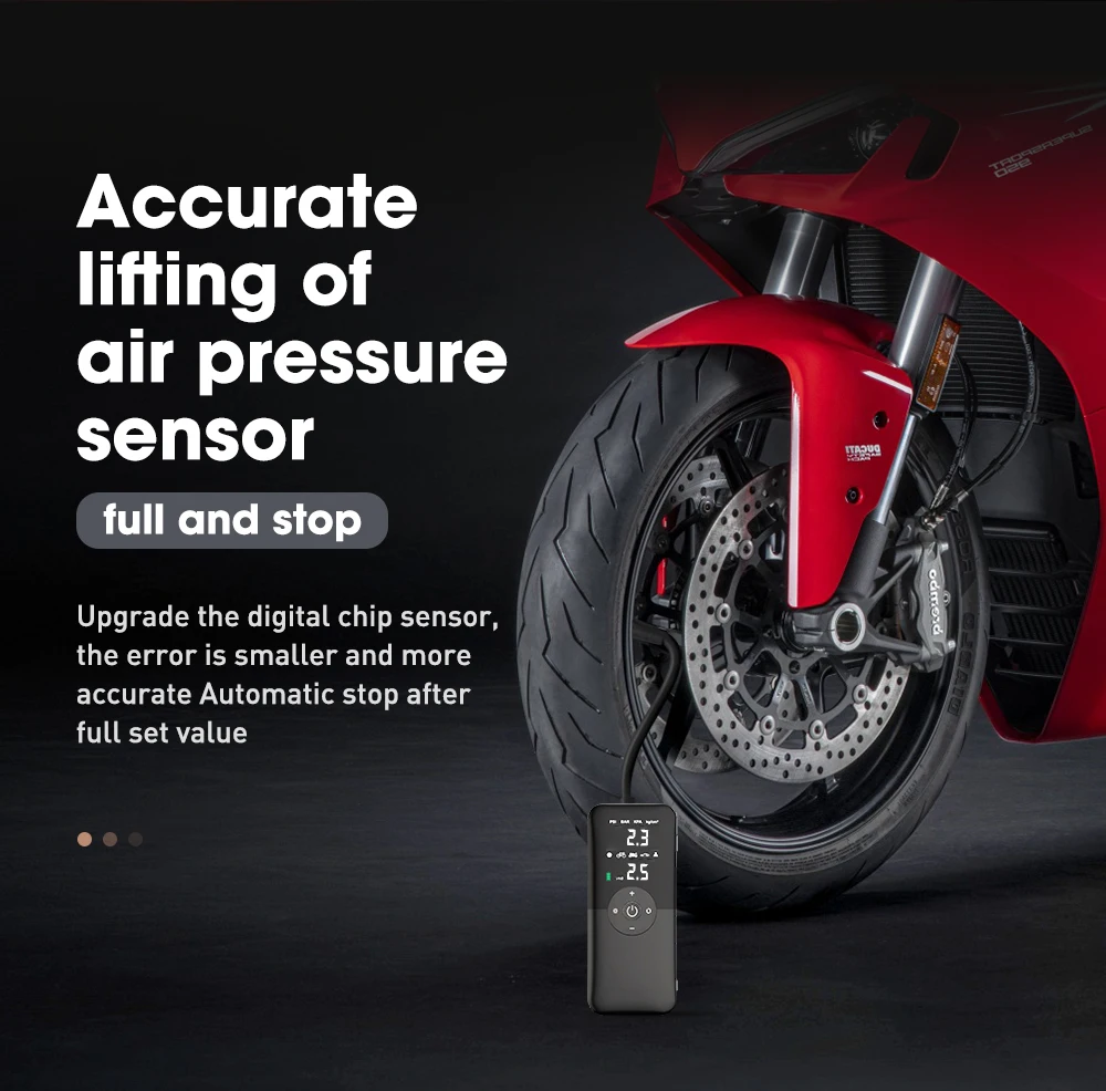 Carsun Air Compressor 12v Air Pump For Car Portable Tyre Inflator Electric Motorcycle Pump Air Compressor For Car Bicycle