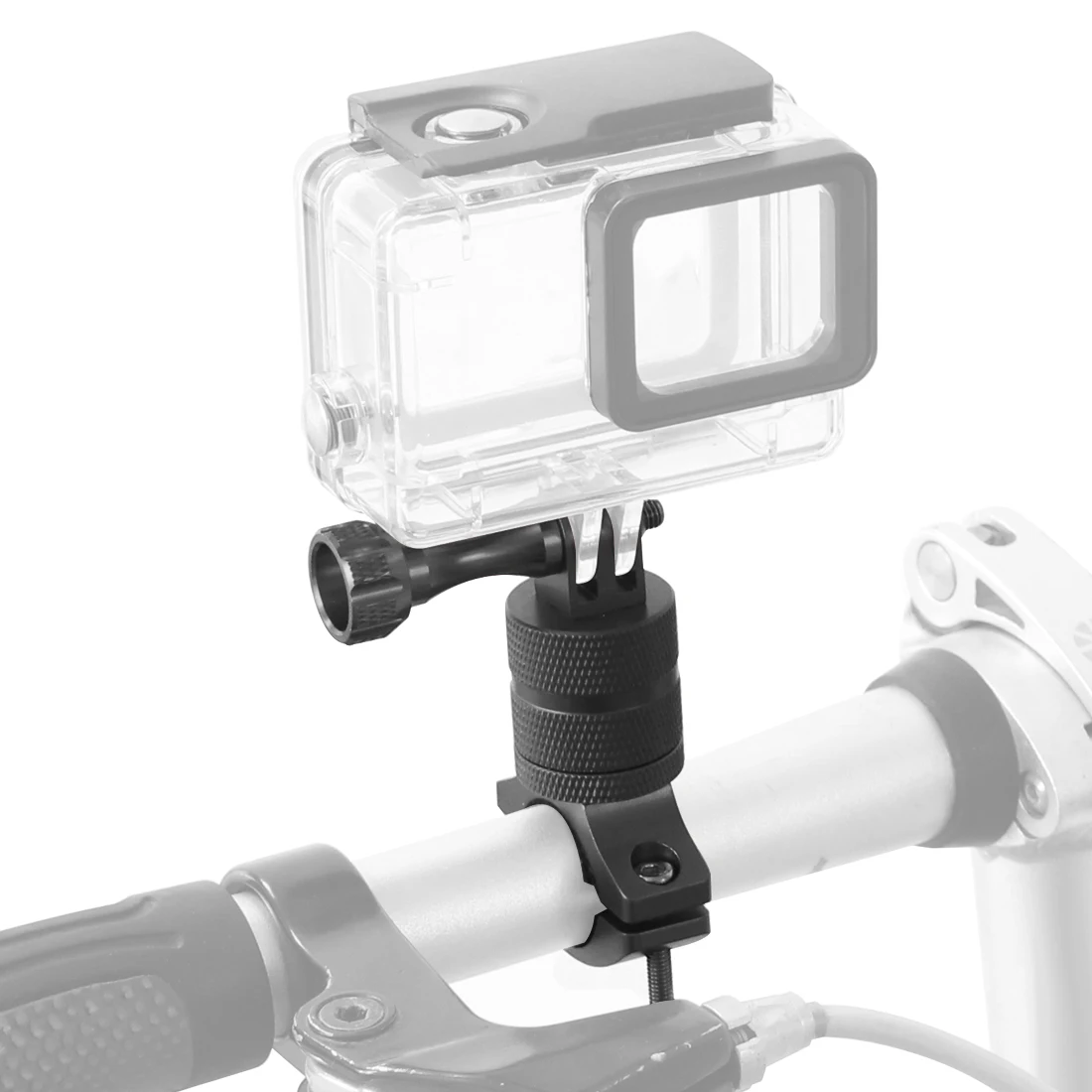 Bike Bicycle Camera Holder 360 Swivel Cycling Motorcycle Handlebar Stand Mount Clamp Metal for MTB for Gopro Action Camera Phone