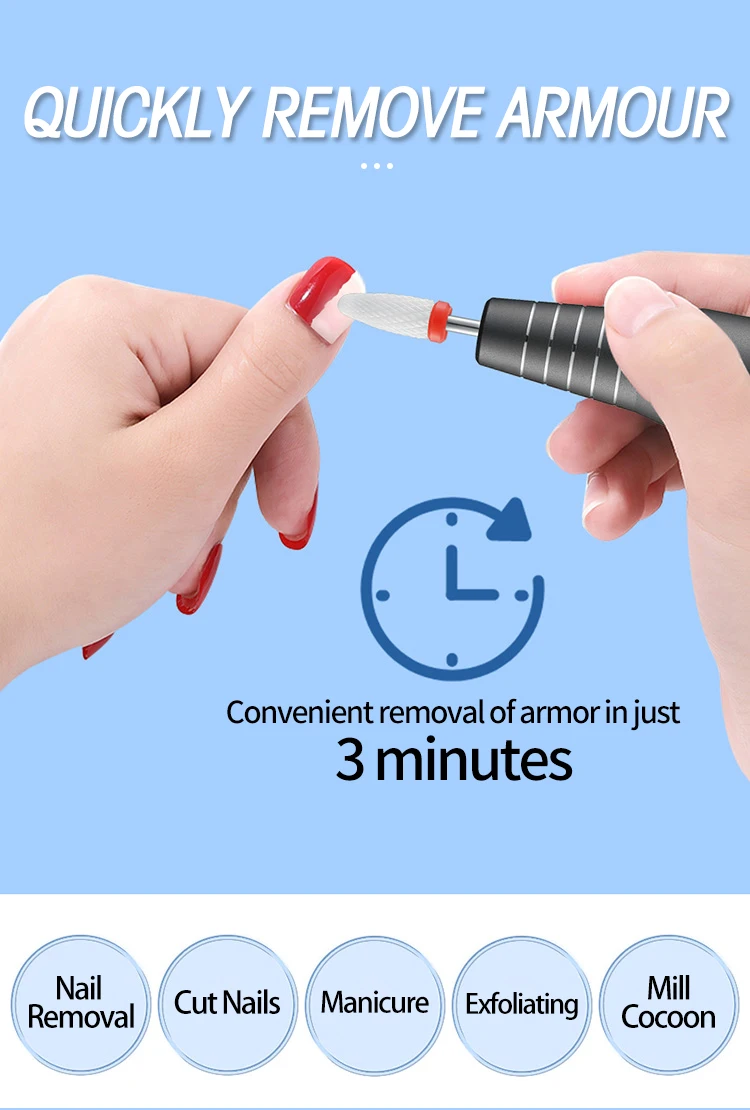 35000RPM Nail Drill Machine Portable Rechargeable Electric Nail File With HD LCD Display Professional Nail Polisher For Manicure