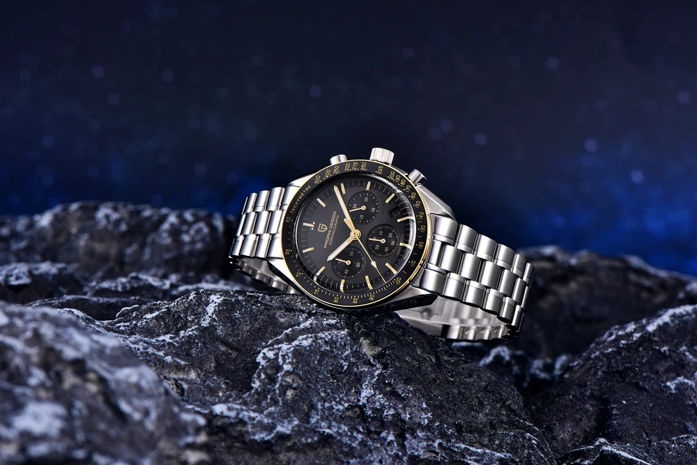 PAGANI DESIGN V5 Mens Quartz Watches Moon Luxury Chronograph Watch For Men Sapphire Waterproof Stainless Steel Reloj Hombre 2026
