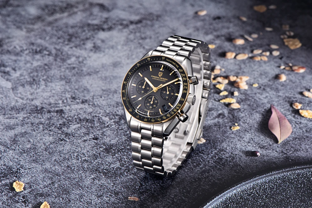 PAGANI DESIGN V5 Mens Quartz Watches Moon Luxury Chronograph Watch For Men Sapphire Waterproof Stainless Steel Reloj Hombre 2026