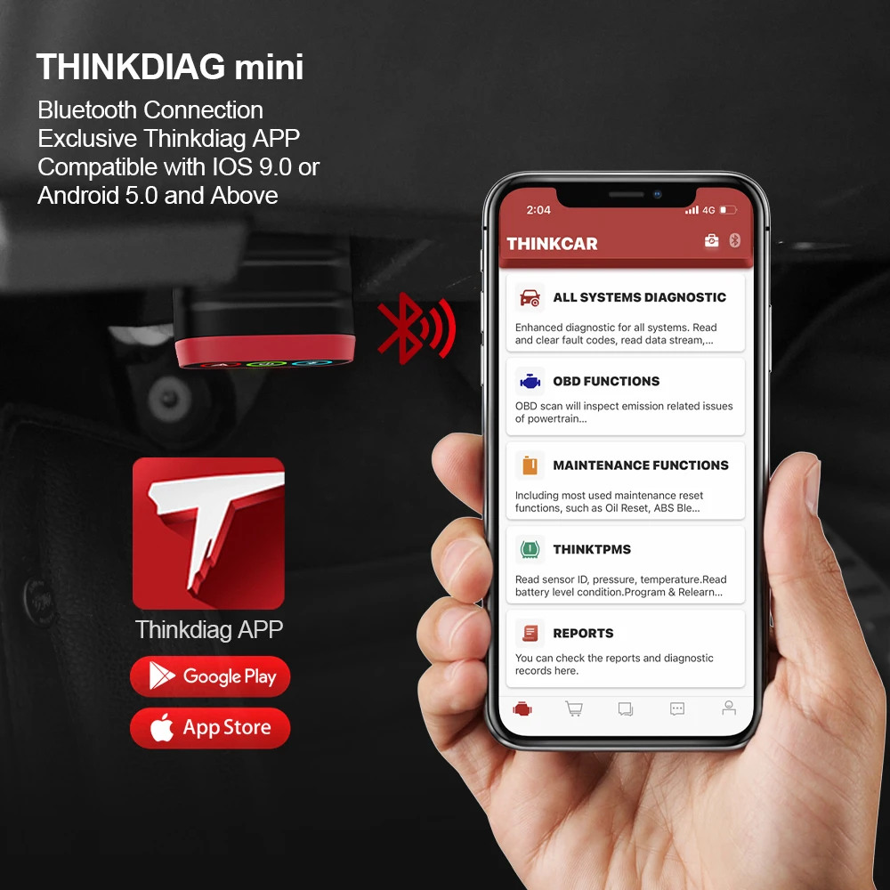 Thinkcar Thinkdiag Mini Car Code Reader Full System Automotive Diagnostic Tools Obd 2 Scanner For Auto Obd2 Diagnost
