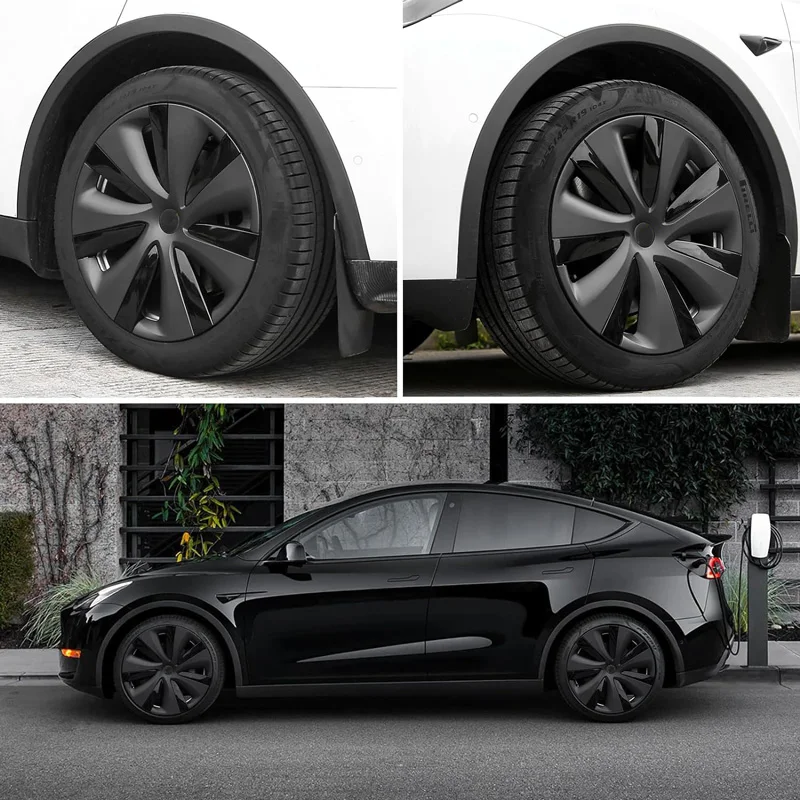 4PCS 19 Inch Hub Cap for Tesla Model Y Wheel Hubcap Performance Replacement Right&Left Wheel Cap Full Rim Cover Accessories 2024