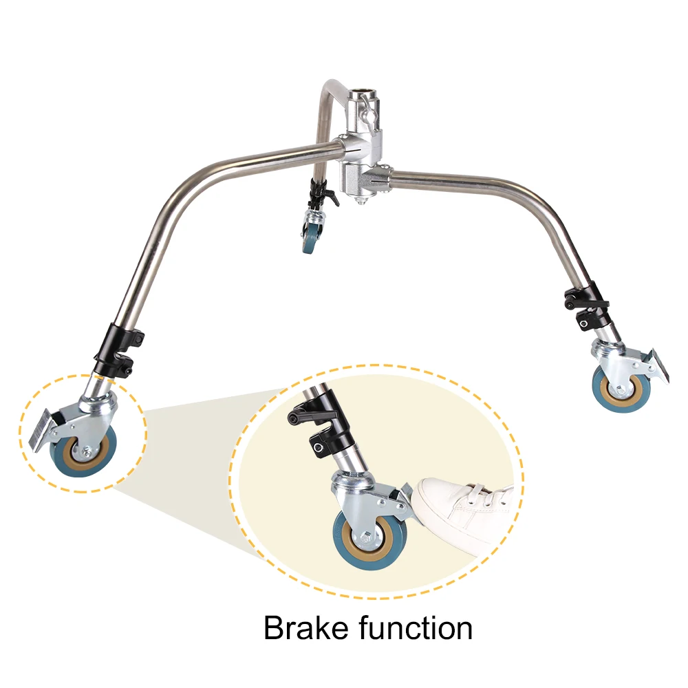 3Pcs C-Stand Swivel Caster Wheel Set,25MM Diameter For Photography Century Foldable Light Stand Tripod Magic Leg