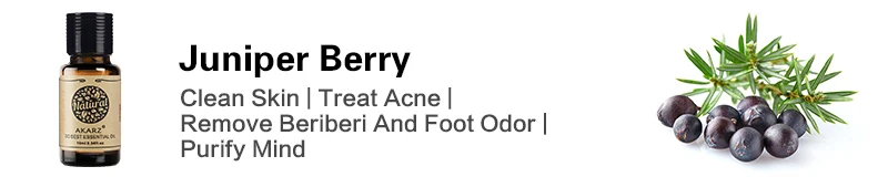 AKARZ Juniper Berry Essential Oil Natural Treatment of Acne Skin Inflammation Juniper Berry Oil