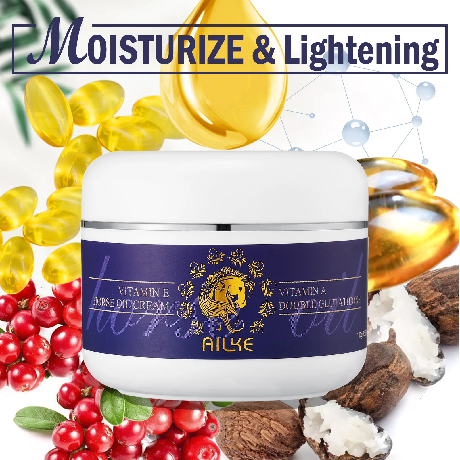 AILKE Double Glutathione Whitening Kit for Women, Hydration, Anti Dark Spots, Freckles, Hyperpigmentation, Even Skin Tone Set