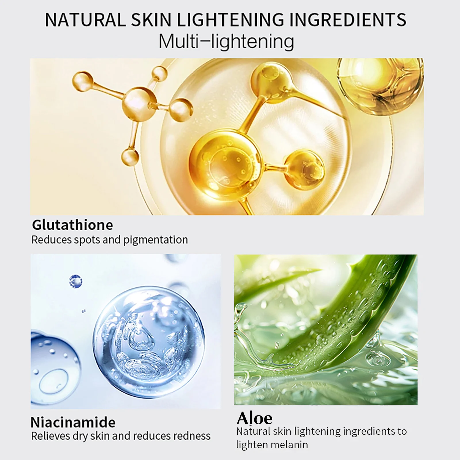 AILKE Double Glutathione Whitening Kit for Women, Hydration, Anti Dark Spots, Freckles, Hyperpigmentation, Even Skin Tone Set