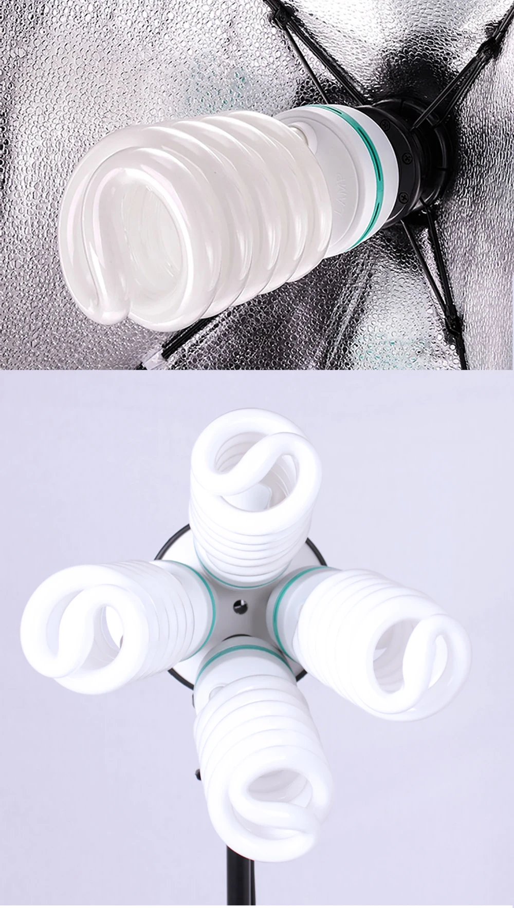 135W LED Lighting Bulbs Photography Video Light Lamp Light Bulb Daylight E27 Socket For Softbox Photo Video Studio