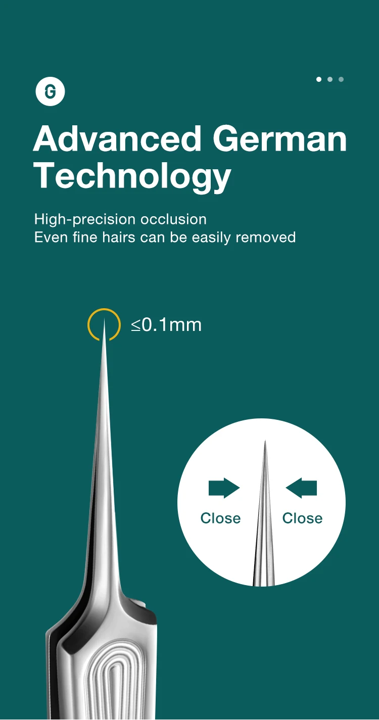 MR.GREEN Ingrown Hair Tweezers Needle Nose Pointed Tips Eyebrows Tweezers For Splinters Blackhead Removal Acne Clip Extractor