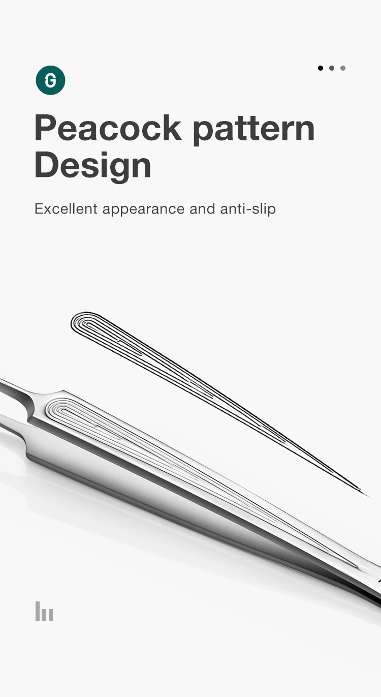 MR.GREEN Ingrown Hair Tweezers Needle Nose Pointed Tips Eyebrows Tweezers For Splinters Blackhead Removal Acne Clip Extractor