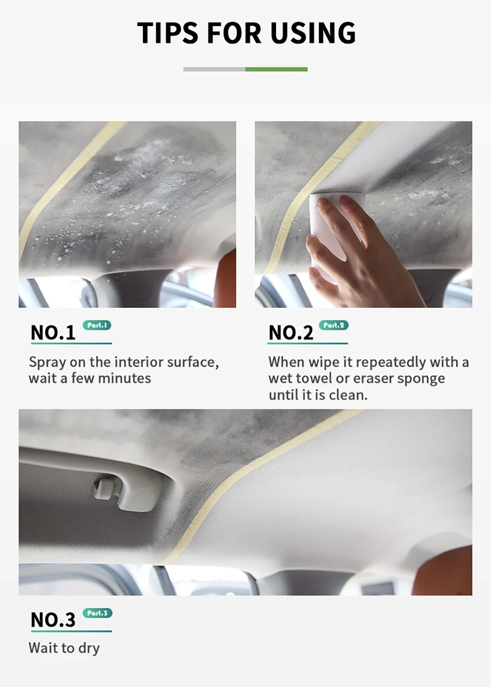 HGKJ S21 Neutral pH Car Cleaning Interior Parts Plastic Refreshing Liquid Leather Repair Dry Foam Cleaner Spray Foaming Agent