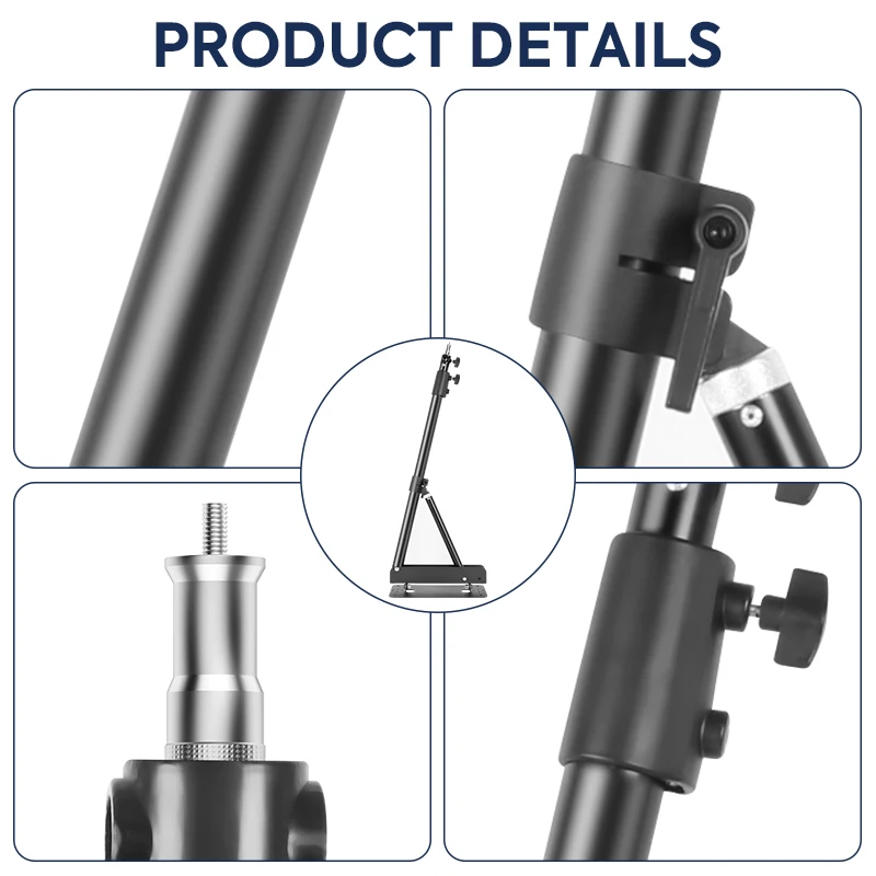 22inch Ring Light With 54/67inch Wall Mount Boom Arm Photo Studio Kit 180º Flexible 3/8" 1/4" Thread Stand And Led Fill Light