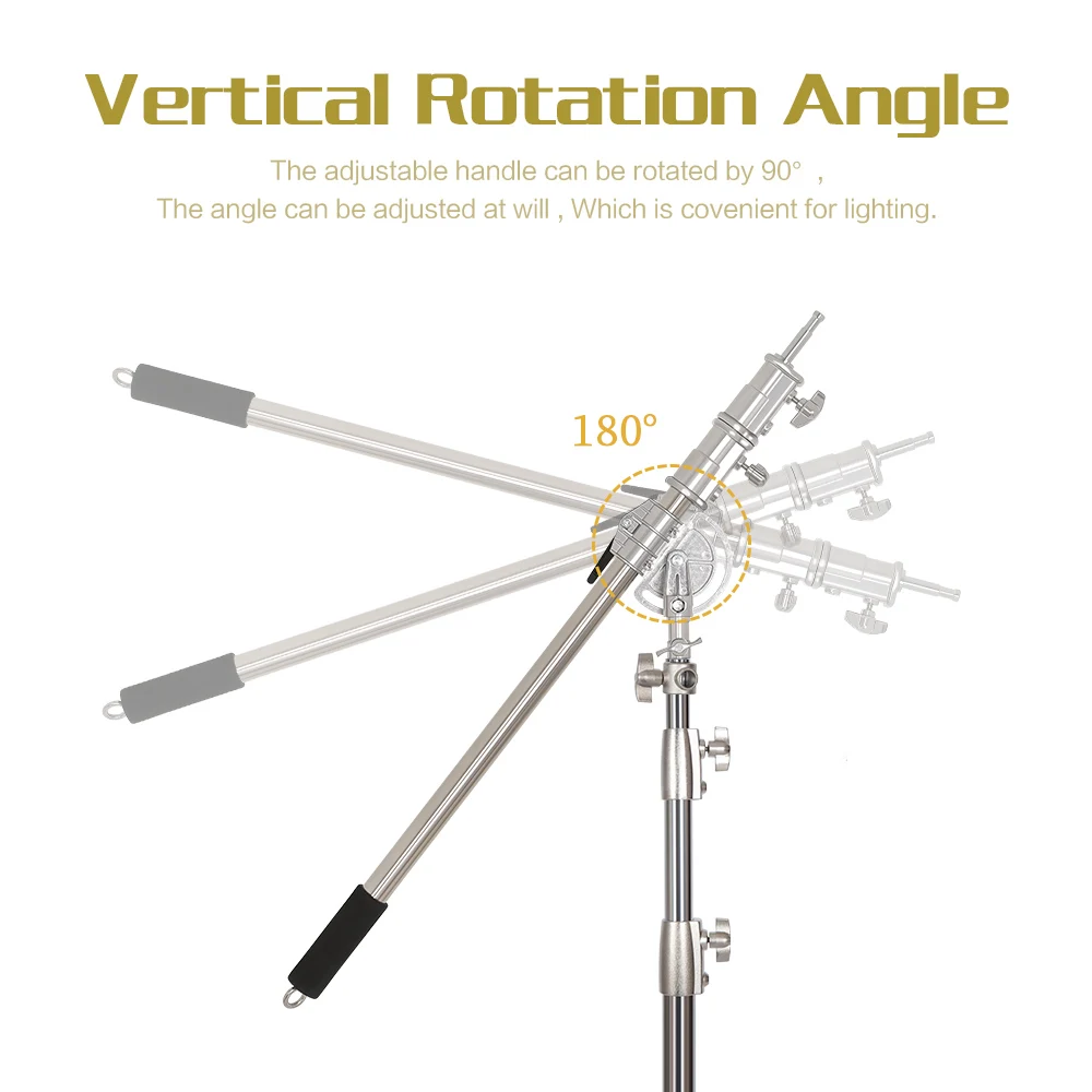 Cross Magic Boom Arm Stainless Steel Kit Aluminum Alloy Light Stand Weight Bag Photo Studio Accessories Extension Rod Big Tripod