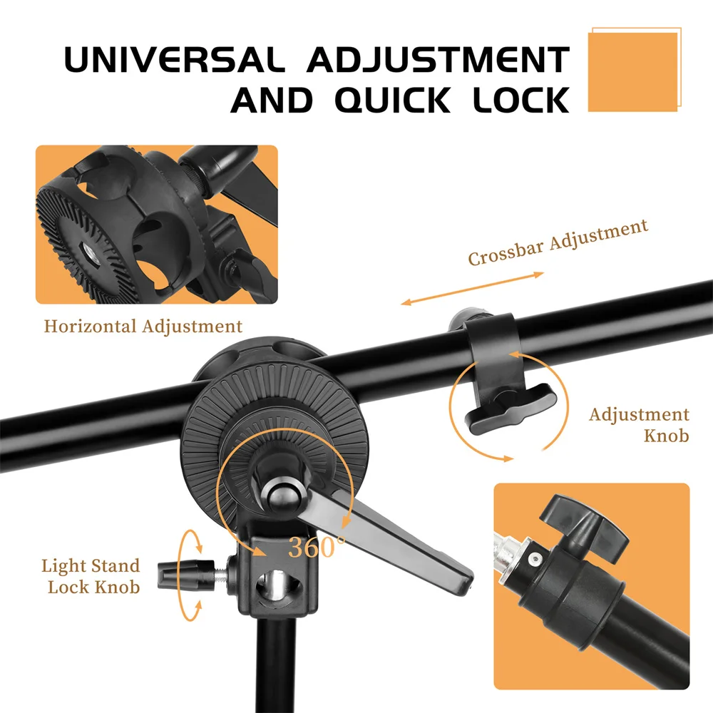 Cross Magic Boom Arm Stainless Steel Kit Aluminum Alloy Light Stand Weight Bag Photo Studio Accessories Extension Rod Big Tripod