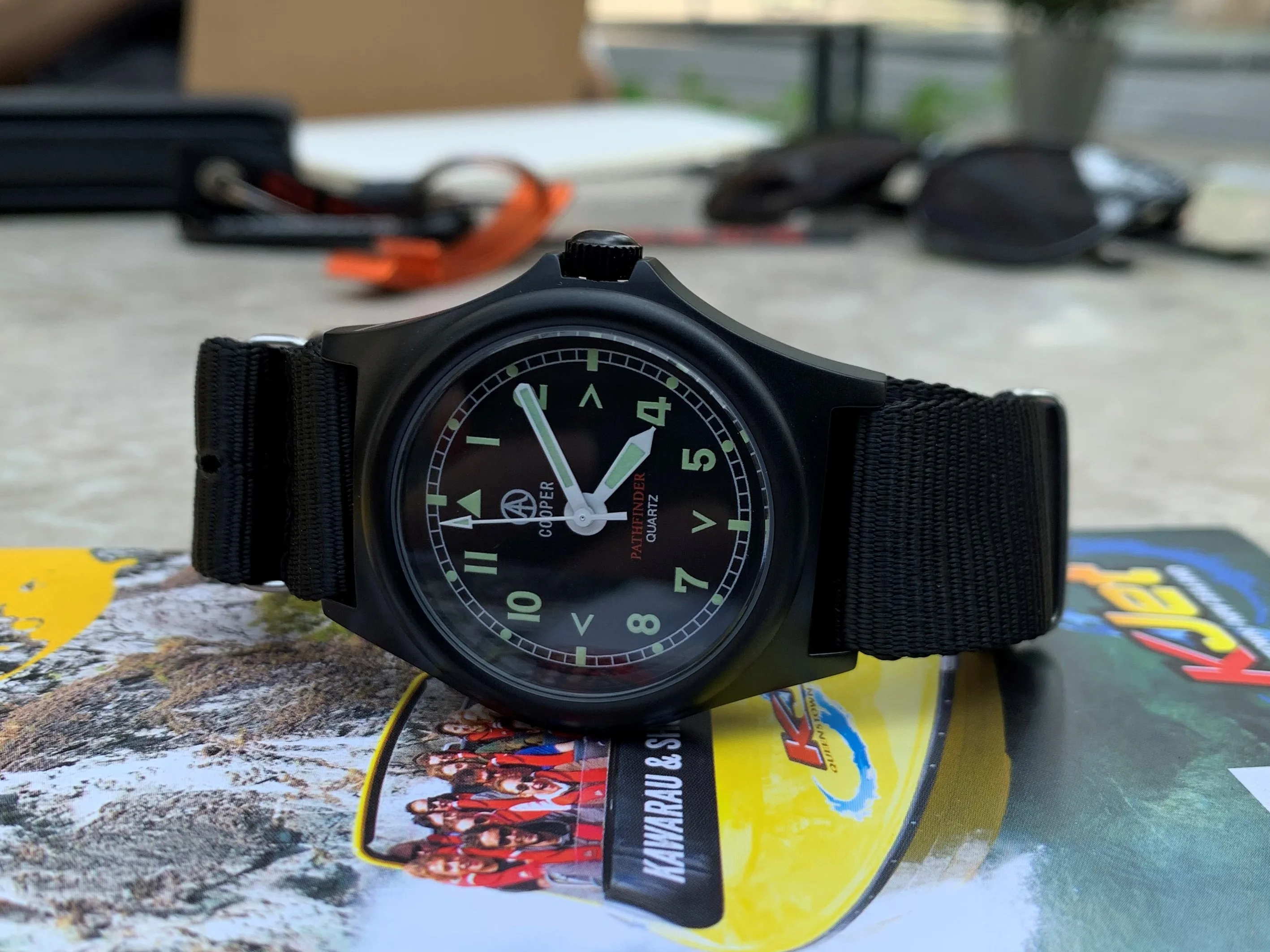 QM G10 Watch Miyota Japan Movement 38mm Pathfinder MWC Military Army Matt Steel Finish Waterproof Swiming Luminous SM8018
