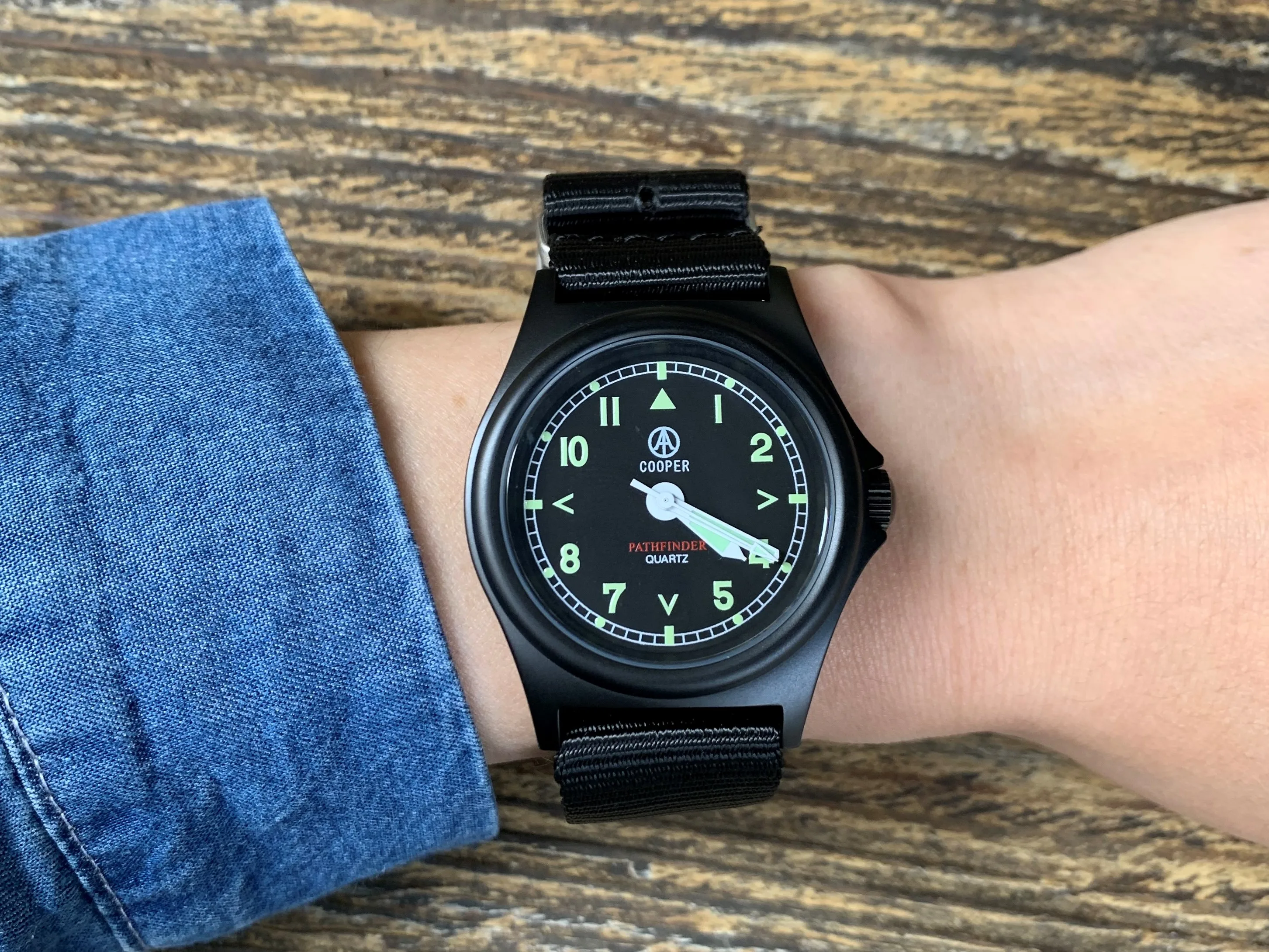 QM G10 Watch Miyota Japan Movement 38mm Pathfinder MWC Military Army Matt Steel Finish Waterproof Swiming Luminous SM8018