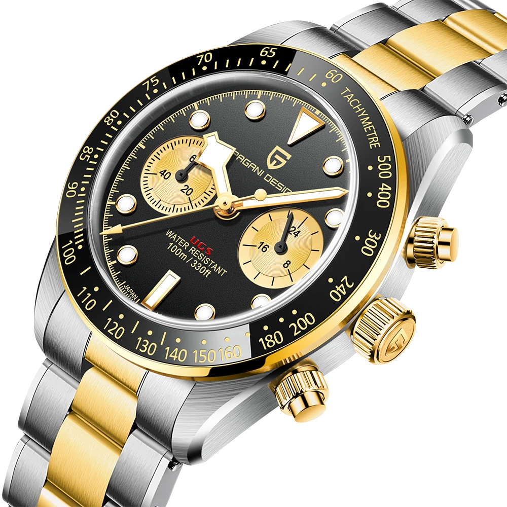 2026 New PAGANI DESIGN Men's Analog Quartz Watches BB Chronograph Vintage Automatic Watch For Men Date AR Sapphire Sports Clock