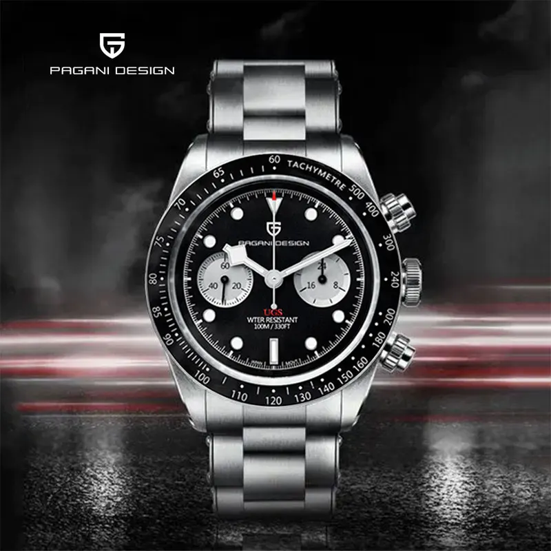 2026 New PAGANI DESIGN Men's Analog Quartz Watches BB Chronograph Vintage Automatic Watch For Men Date AR Sapphire Sports Clock