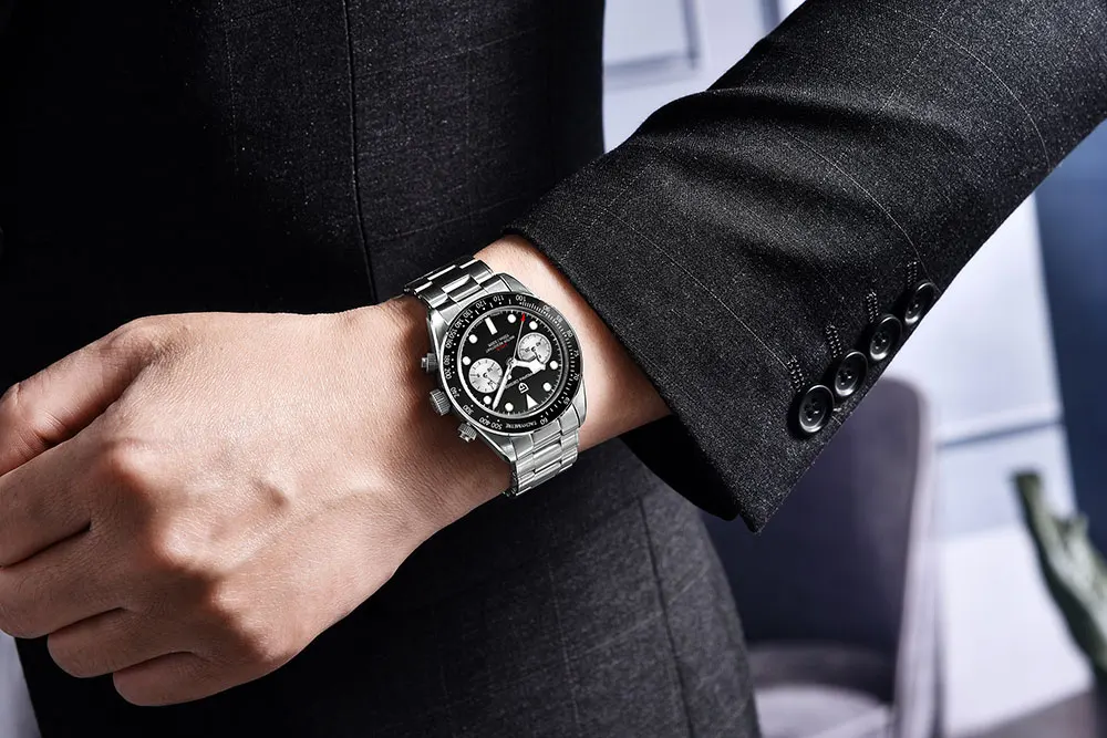 2026 New PAGANI DESIGN Men's Analog Quartz Watches BB Chronograph Vintage Automatic Watch For Men Date AR Sapphire Sports Clock