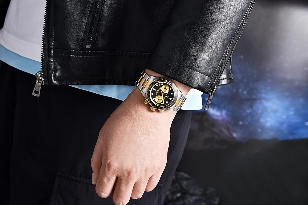 2026 New PAGANI DESIGN Men's Analog Quartz Watches BB Chronograph Vintage Automatic Watch For Men Date AR Sapphire Sports Clock