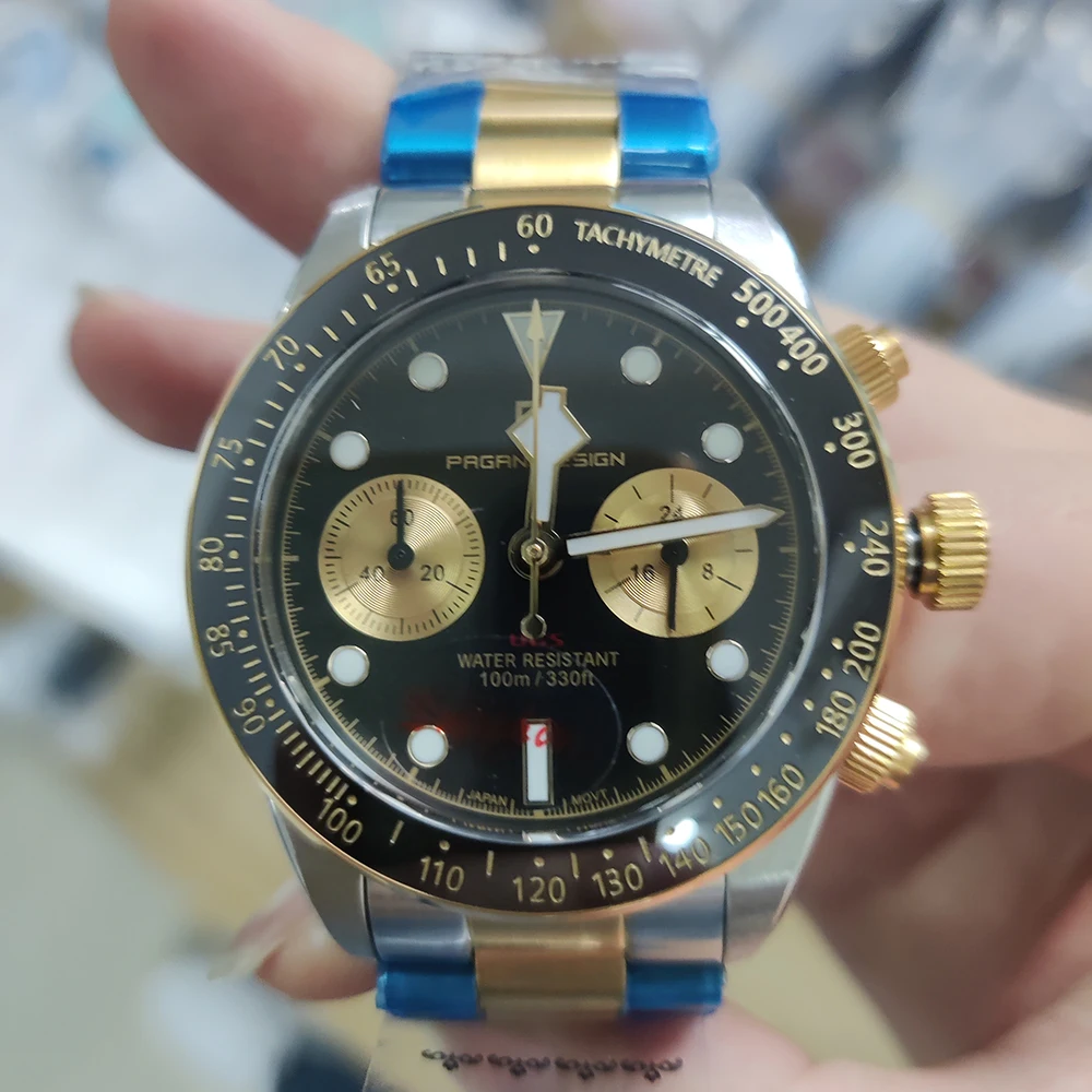 2026 New PAGANI DESIGN Men's Analog Quartz Watches BB Chronograph Vintage Automatic Watch For Men Date AR Sapphire Sports Clock